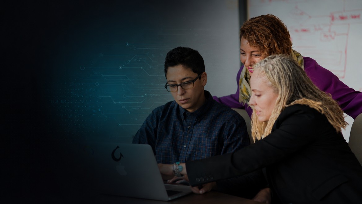 Team collaborating on an IT workflow automation project