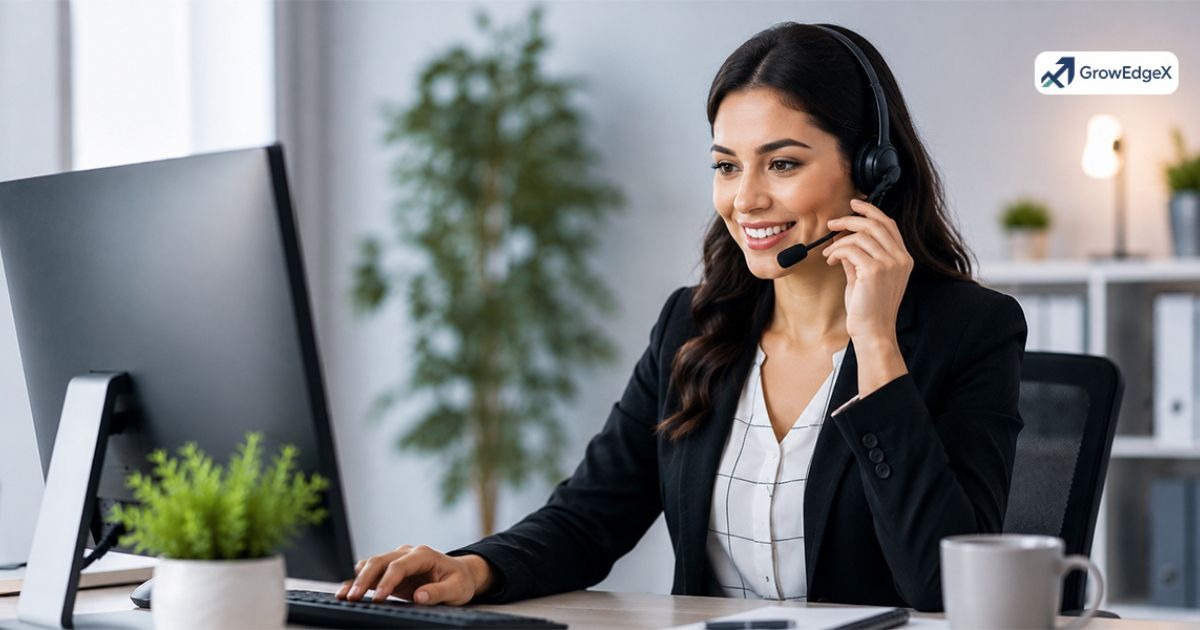 Customer service team providing professional customer support and resolving customer issues